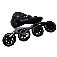 CHICAGO - Patines Profesionales Originales Fibra De Carbono Color Negro Talla 34