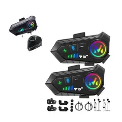 GENERICO - Intercomunicador Bluetooth Para Moto V10 Nuevo Modelo 2025 X2