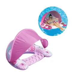 MULTIPLACE COLOMBIA - Flotador Inflable con Toldo para Adultos Portavasos