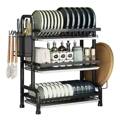 OEM - Escurridor Platos 3 Niveles Acero Inoxidable Cocina Loza
