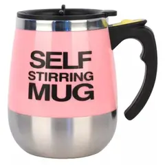 GENERICO - Vaso Taza Pocillo Mezclador Elèctrico Mug Cafe 400ml rosado