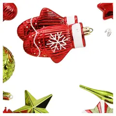 MULTIPLACE COLOMBIA - Bolas de navidad Set de 102 Adornos Navideños