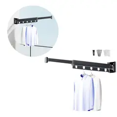 MULTIPLACE COLOMBIA - Tendedero Plegable para ropa de Pared en aluminio 59 cm-