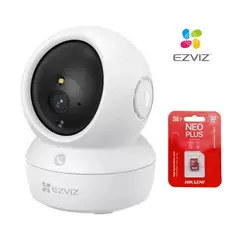 EZVIZ - CAMARA H6C 3MP2K INTERIOR ROBOTICA CON AUDIO + MEMORIA 32GB