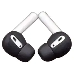 GENERICO - Soporte Antipérdida Para Airpods 1 Y 2 Negro Par
