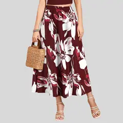 YURELKSHOP - FALDA CASUAL ENCA MIDI LINEA A
