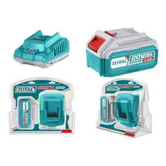 TOTAL - Kit Batería Y Cargador 20v 40ah Industrial