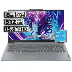 LENOVO - PORTÁTIL IDEAPAD SLIM 3 15IRU8 INTEL CORE I3-1315U 8GB RAM 512GB SSD 15.6" FHD