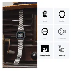 CASIO - Reloj A158WA-1D Retro Unisex
