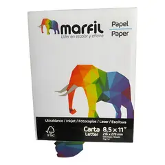 GENERICO - Caja x 10 Resmas De Papel Extra Blanco Tamaño Carta X 500 Hojas