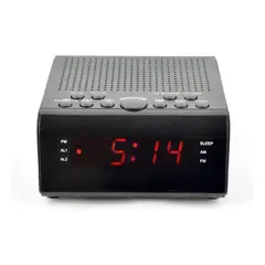 GENERICO - Radio Altavoz Reloj Despertador Digital Alarma Dual Pantalla