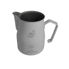 MOTTA - Jarra de leche Keep Calm para espumar acero inoxidable -