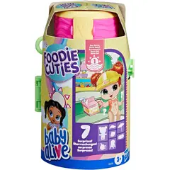 BABY ALIVE - Muñeca Foodie Cuties botella Sun Series 1