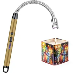 DAYOSHOP - Encendedor Eléctrico Recargable Con Cuello Flexible Y Arco