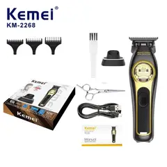 KEMEI - Maquina Patillera Profesional Con Base De Carga Y Motor De 7500RPM Km-2374