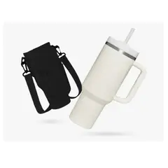 INNOVA - Termo Acero Inoxidable 40oz Con Funda Porta Termo Correa Ajustable