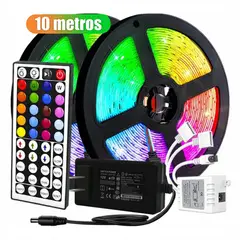 COLME TECHNOLOGY HOME - Cinta De Luz Led 10 Metros Rgb Control Remoto Adaptador 12v
