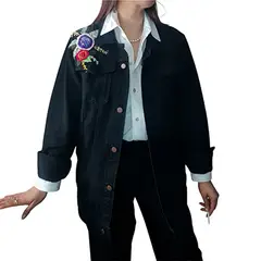 MORAMI - Chaqueta en jean Bordada a Mano
