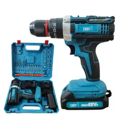 STONE TOOLS - Taladro Inalámbrico Percutor 48V Reversible Atornillador