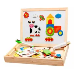 GENERICO - Tablero Didáctico Doble Cara Magnético Juguete