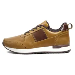 VILLABONR - Tenis en Cuero Hombre VL-3034 Miel