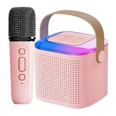 GENERICO - Kit Parlante Y Micrófono Karaoke Para Niños Bluetooth Rgb Y1