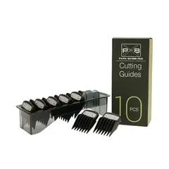 GENERICO - Juego de 10 Guías de Corte para Barbería Premium PXB + Organizador