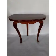 ITALIANA - Consola Italy Antigua En Cedro Deco Barniz Natural 3 Patas