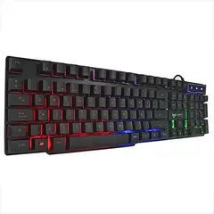 XTECH - TECLADO GAMER USB MEMBRANA RETROILUMINADO LED RGB JALTECH