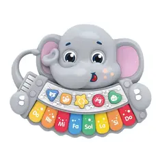 GENERICO - Mini Piano Para Niños Juguete Diseño Elefante Gris