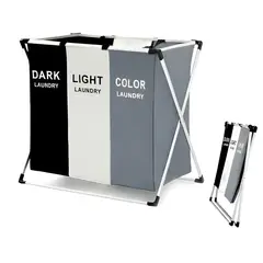 SKY - Cesto Triple Plegable Para Ropa Sucia