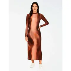 MOLGOA - Vestido Largo mesh - The Polaris Morado