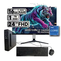 COMPUMAX - Computador de Mesa Core i7 13620H 16GB SSD 1TB Monitor 24” 120Hz