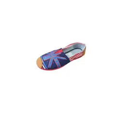 100 - Zapatillas Con Bandera Azul Fondo Azul