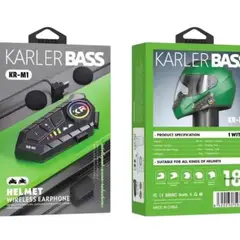 GENERICO - Intercomunicador Inalámbrico Bluetooth De Casco Moto Kr-m1