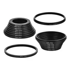 GENERICO - Kit De Anillo Adaptador Filtro Lente De Cámara 18 Piezas