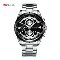 CURREN - Reloj Análogo Original Acero inoxidable KREC801901 Para Hombre