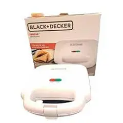 BLACK+DECKER - Sandwichera Asador Calentador 2 Puestos Sm1000w