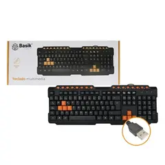 BASIK TECH - Teclado Multimedia Bst09t 80165