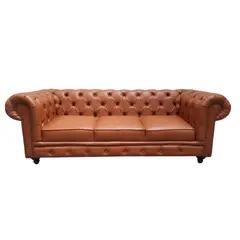 GENERICO - Sofa Chester Harry 3 Puestos 220 Miel