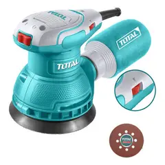 TOTAL - Lijadora Orbital 5 320w Velocidad Variable + 5 Lijas