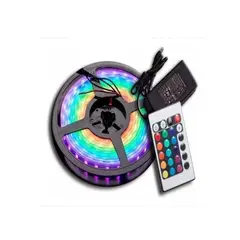 GENERICO - Cinta Led Adhesiva Multicolor Con Control Y Adaptador