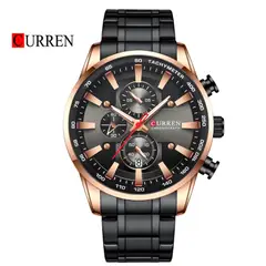 CURREN - Reloj Cronógrafo 8351 Para Hombre - Negro