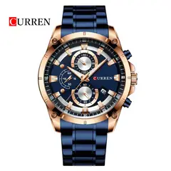 CURREN - Reloj 8360 Cronógrafo Para Hombre - Azul