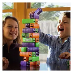 GENERICO - Jenga Caritas Torre De Gusanos Apilable Con Dado Niños