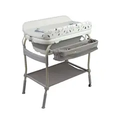 CARESTINO - Bañera con Cambiador Gris