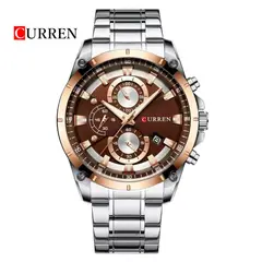 CURREN - Reloj 8360 Cronógrafo Para Hombre - Cobre