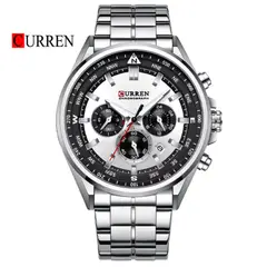 CURREN - Reloj 8399 Cronógrafo Para Hombre - Plateado