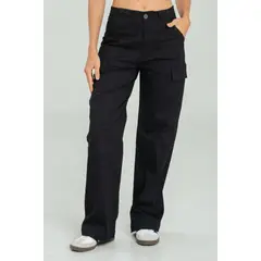 RAGGED - Pantalon dril maxy Negro