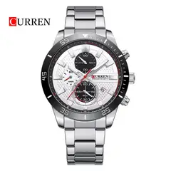 CURREN - Reloj Cronografo 8417 Para Hombre - Plateado